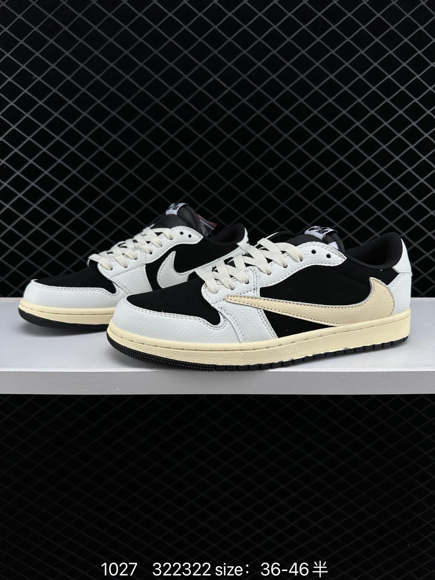 fragment design x Travis Scott x Nike Air Jordan 1 Low OG SP”Black/Green Toe“
